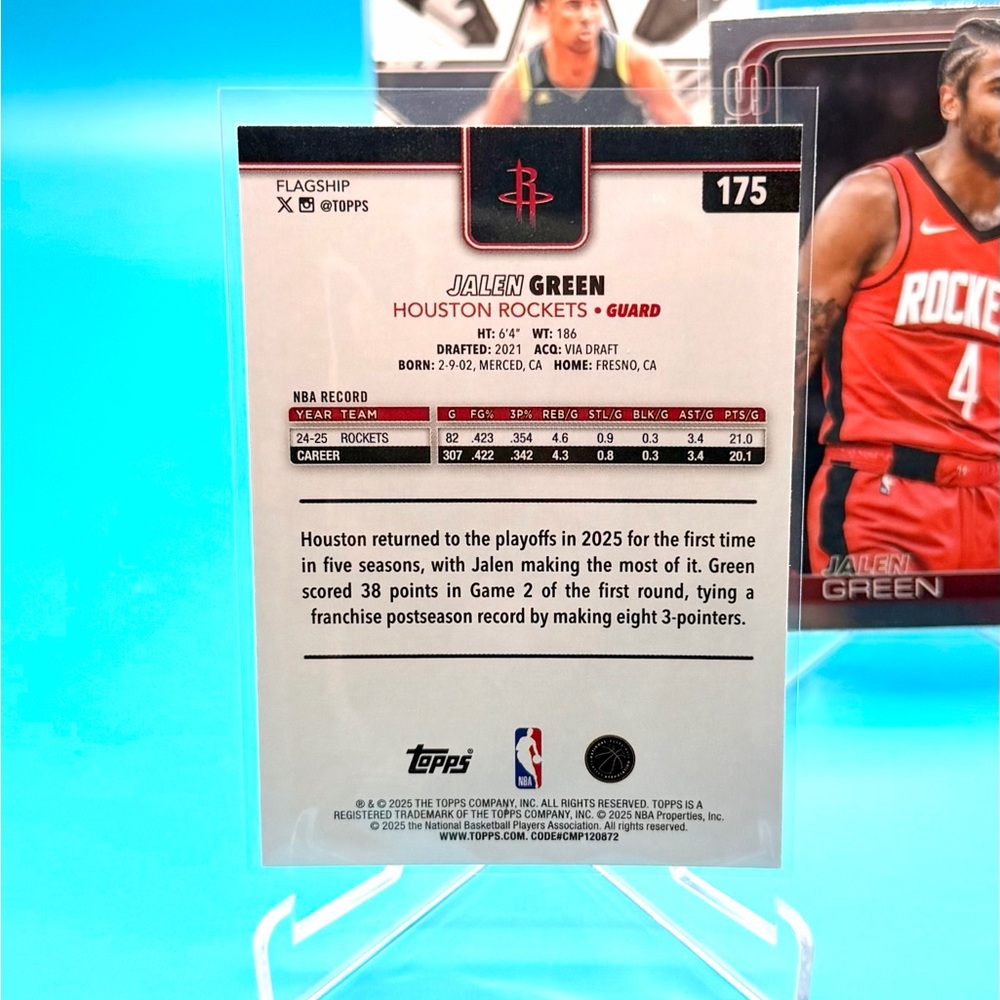 🔥JALEN GREEN LOT! 🔥Silver Diamante + Topps Insert + Rookie & Stars Rookie! 🤩 - Picture 6 of 11
